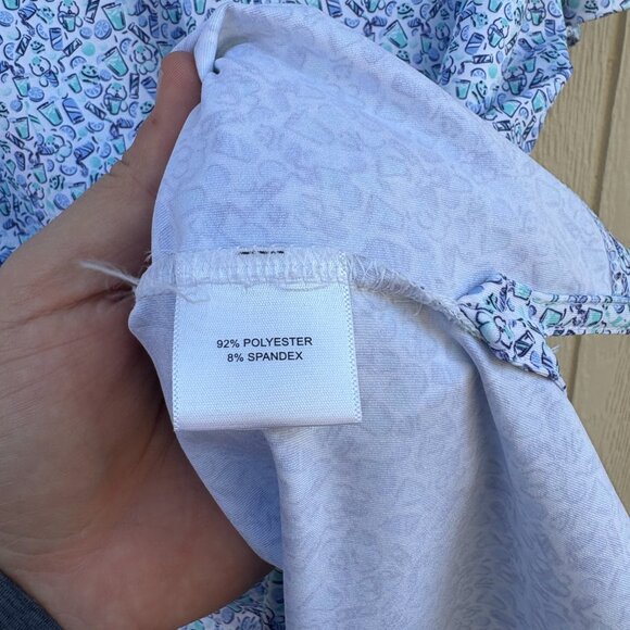 Peter Millar Summer Comfort Polo Men's Large Dazed & Transfused Golf Performance - Picture 6 of 10